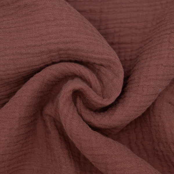 Muślin Bawełniany Ciemny Brąz Czekolada - Textil World
