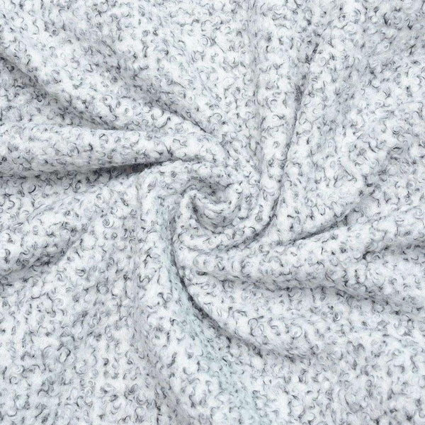 Boucle Szary Melanż - Textil World