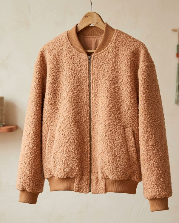 Zastosowanie Boucle Karmelowe: Bomberka teddy boucle