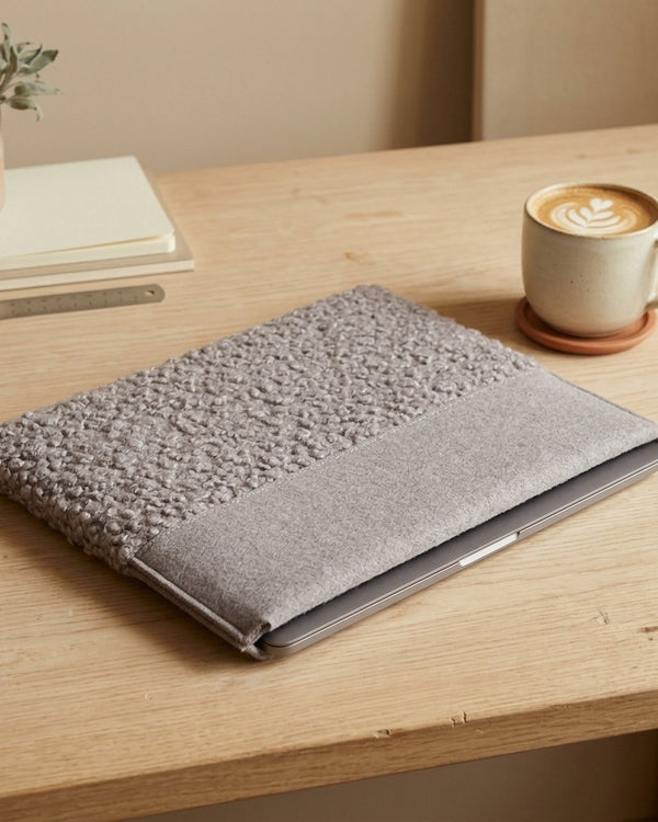 Zastosowanie Boucle Szare: Etui na laptop