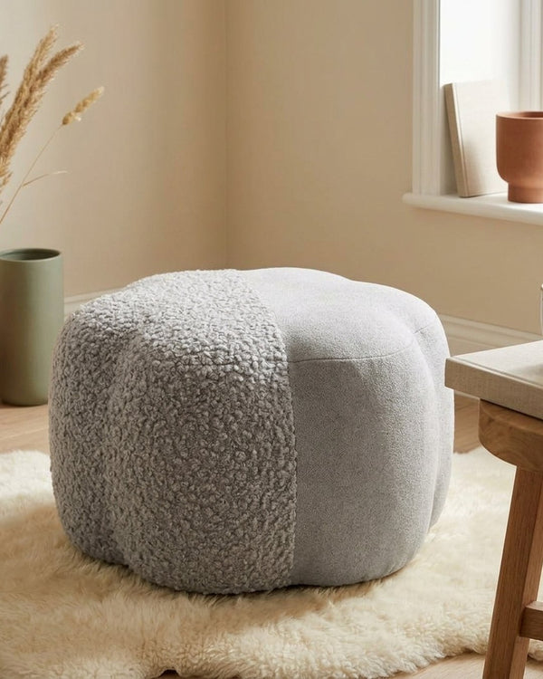Zastosowanie Boucle Szare: Pufa boucle Cloud