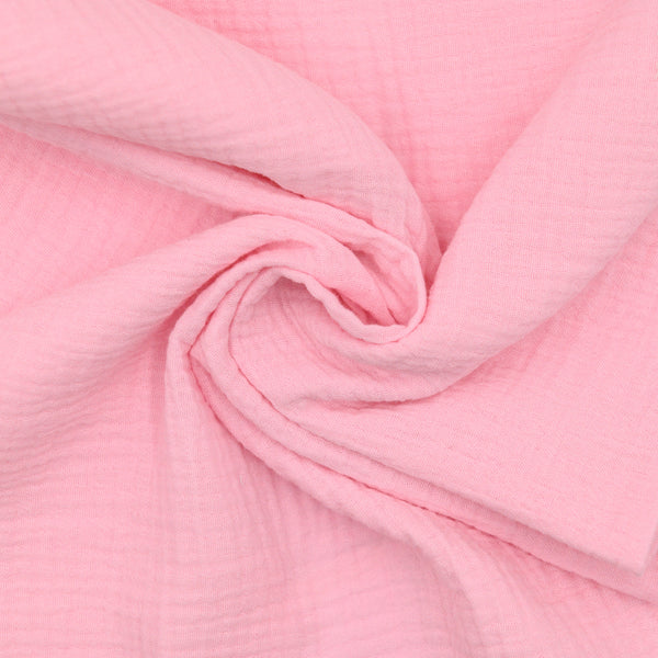 Flamingo Pink Cotton Muslin