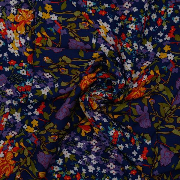 Wiskoza Drukowana Floral Symphony