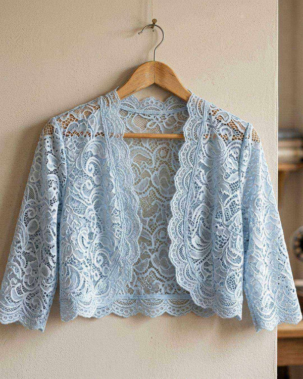 Zastosowanie Koronka Baby Blue: Bolerko wieczorowe
