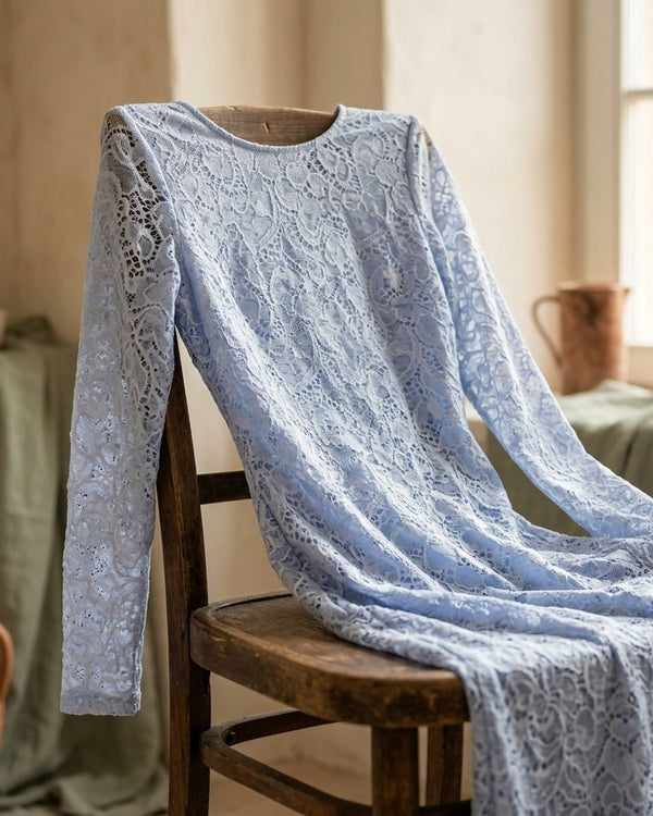 Zastosowanie Koronka Baby Blue: Tunika sylwestrowa