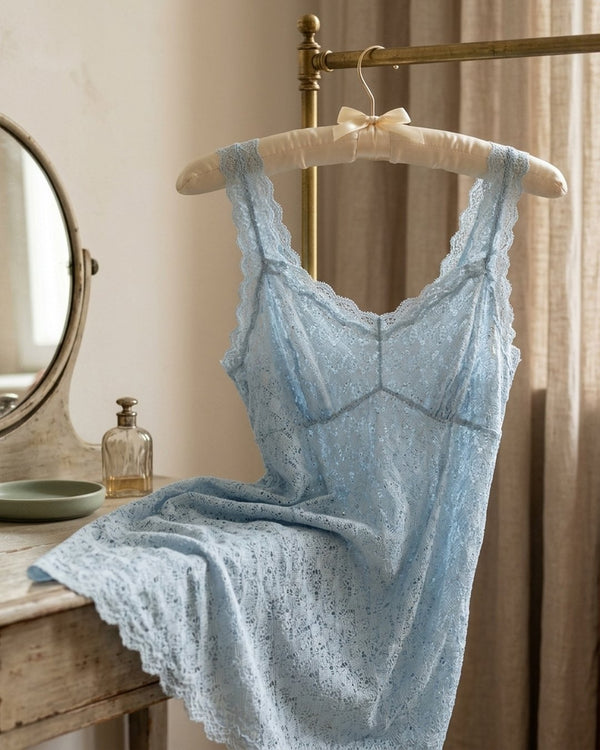 Zastosowanie Koronka Diamenty Baby Blue: Bielizna nocna