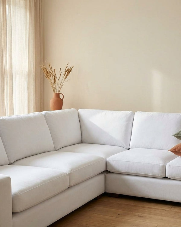 Zastosowanie Welur Supersoft Biały: Sofa narożna