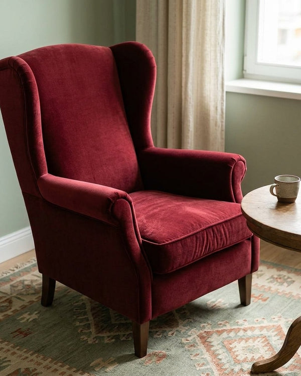 Zastosowanie Welur Supersoft Bordowy: Fotel tapicerowany