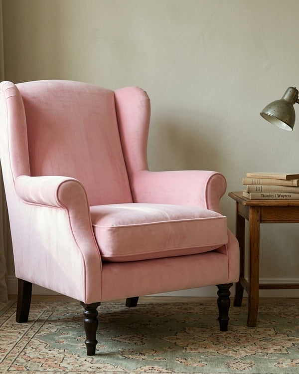 Zastosowanie Welur Supersoft Jasny Róż Baby Pink: Fotel tapicerowany