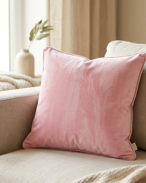 Zastosowanie Welur Supersoft Jasny Róż Baby Pink: Poduszka dekoracyjna