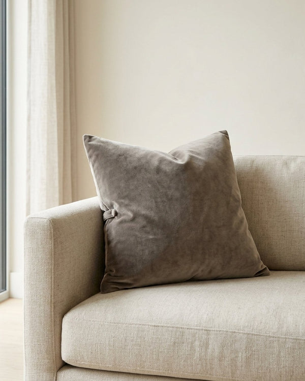 Zastosowanie Welur Supersoft Khaki: Poduszka dekoracyjna