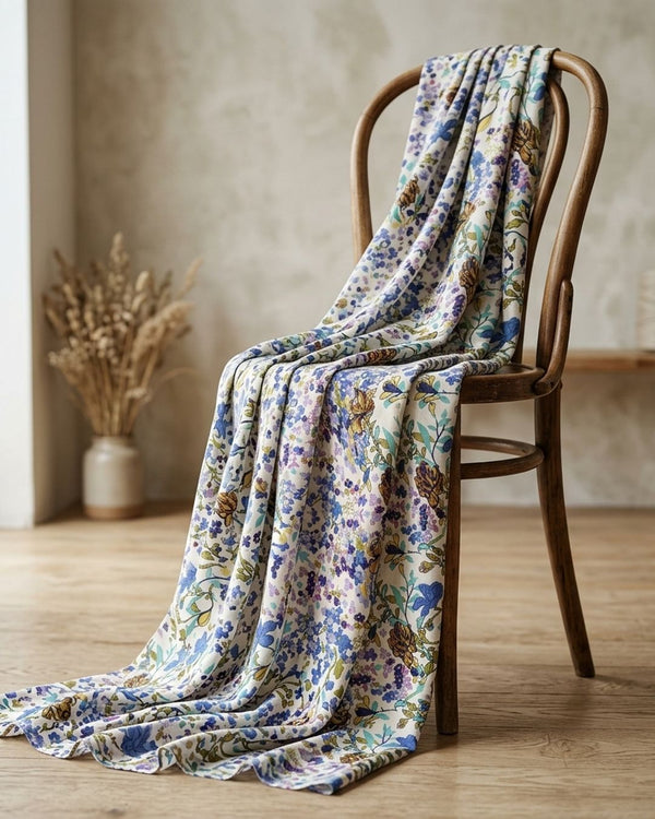 Zastosowanie Wiskoza Drukowana Meadow Breeze: Szalik