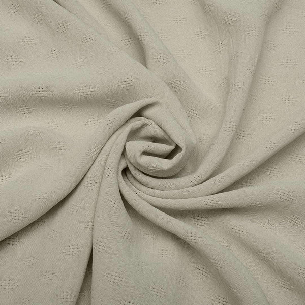 American Krepa Żakard Beżowy - Textil World