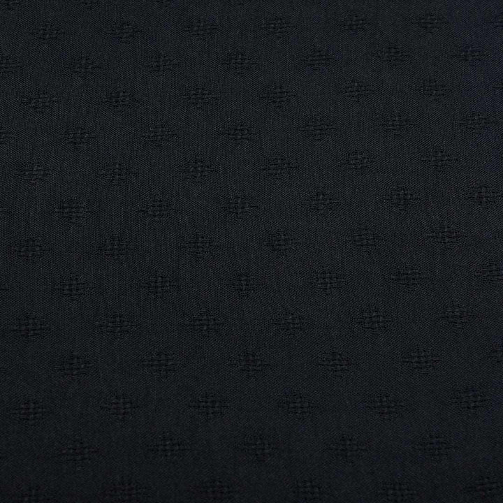 American Krepa Żakard Czarny - Textil World