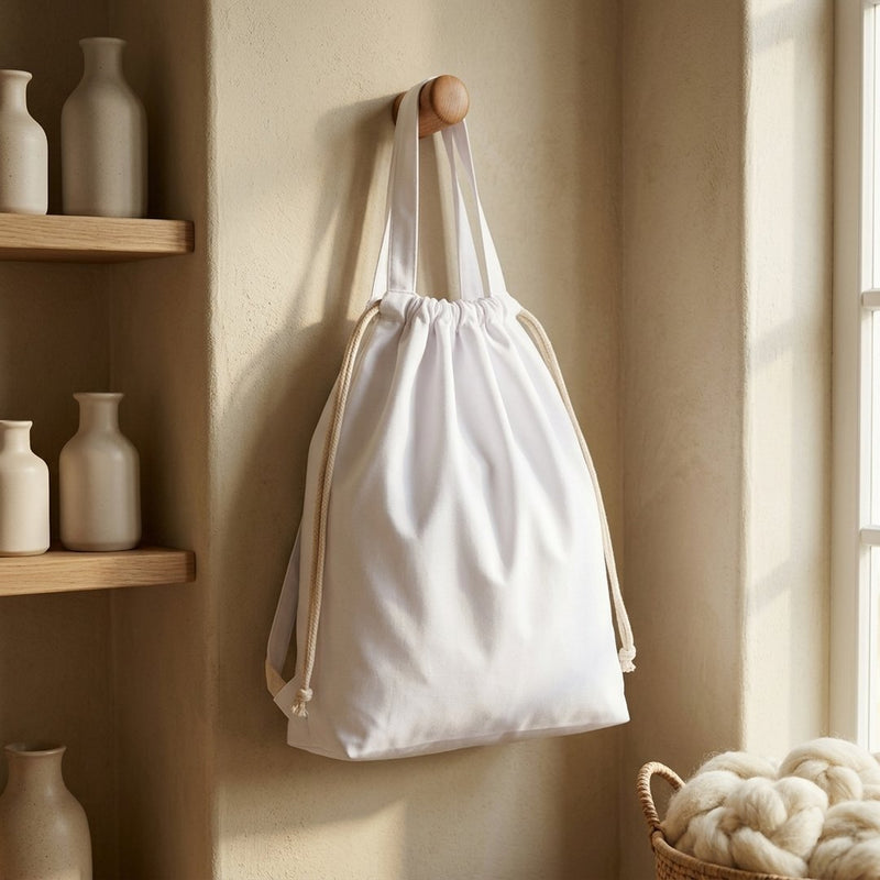 Bawełna Nylon Koszulowa Biały – plecak / worek z tej tkaniny