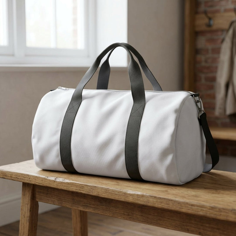 Bawełna Nylon Koszulowa Biały – torba sportowa z tej tkaniny