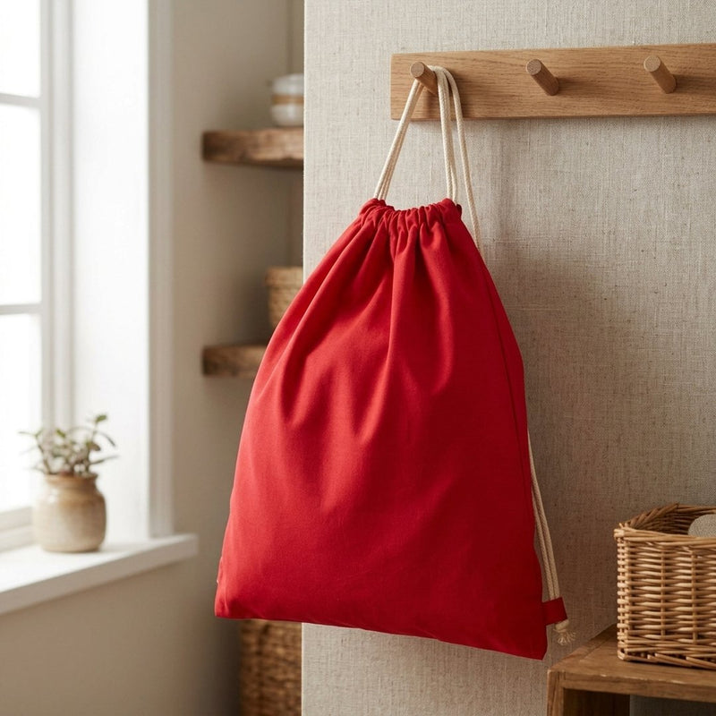 Bawełna Nylon Koszulowa Czerwony – plecak / worek z tej tkaniny