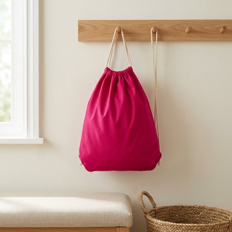 Bawełna Nylon Koszulowa Fuksja – plecak / worek z tej tkaniny