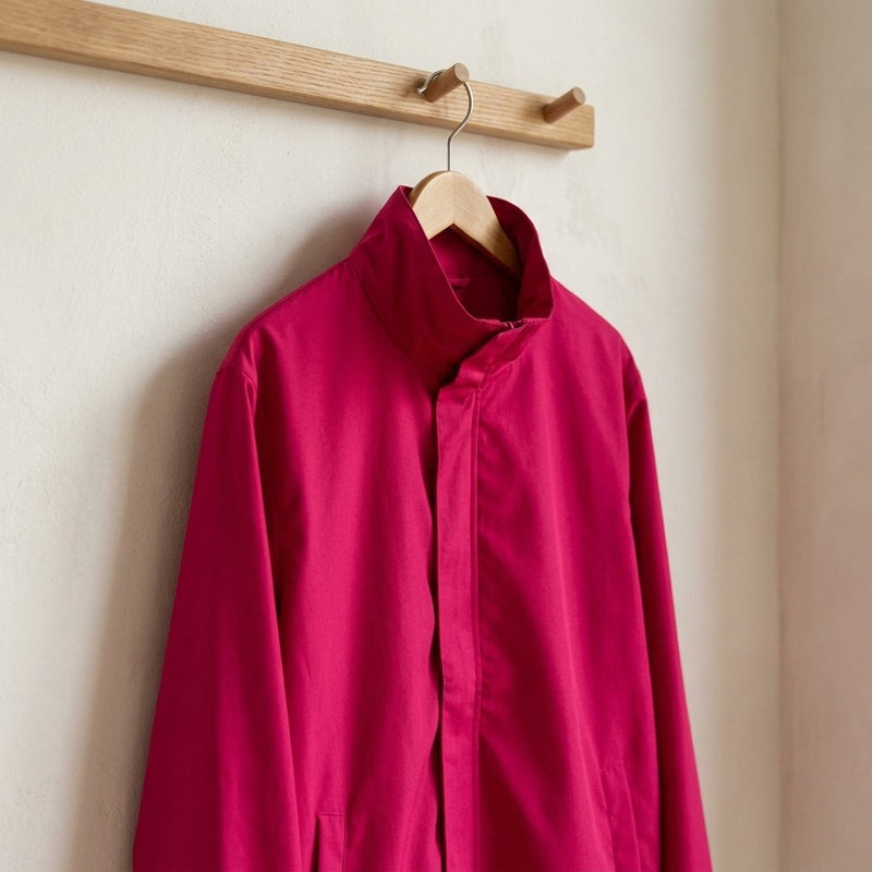 Bawełna Nylon Koszulowa Fuksja – wiatrówka z tej tkaniny