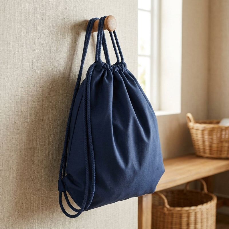 Bawełna Nylon Koszulowa Granat – plecak / worek z tej tkaniny