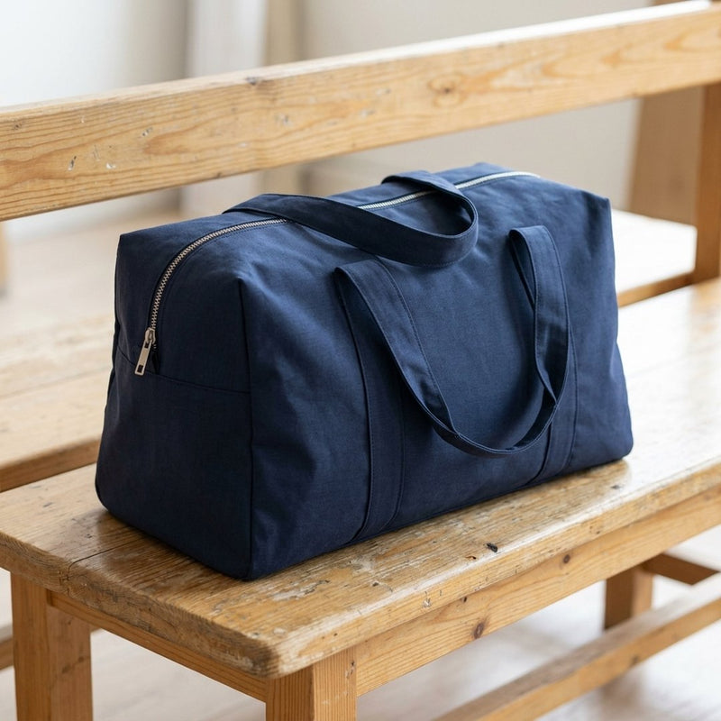 Bawełna Nylon Koszulowa Granat – torba sportowa z tej tkaniny