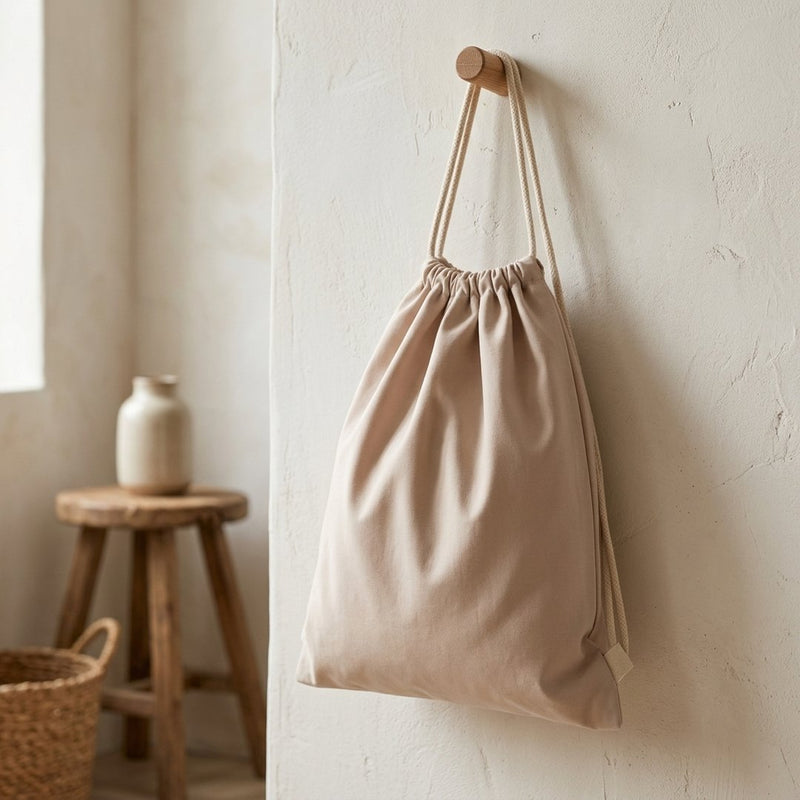Bawełna Nylon Koszulowa Piasek – plecak / worek z tej tkaniny