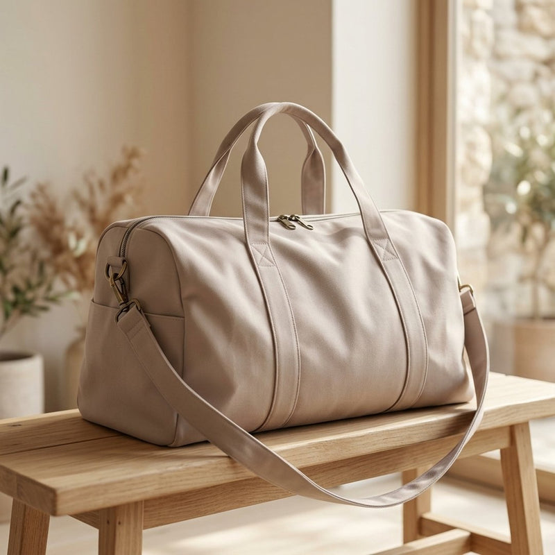 Bawełna Nylon Koszulowa Piasek – torba sportowa z tej tkaniny