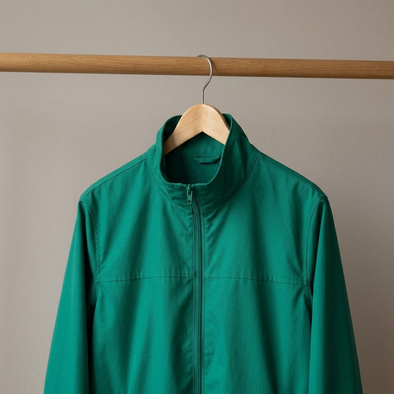 Bawełna Nylon Koszulowa Zielony Neon – wiatrówka z tej tkaniny