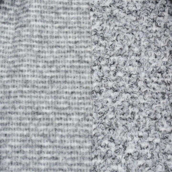 Boucle Szary Melanż - Textil World