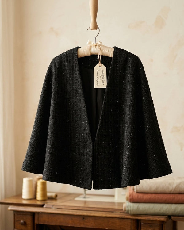 Chanelka Luzio Czarna Elegancja - Narzutka elegancka