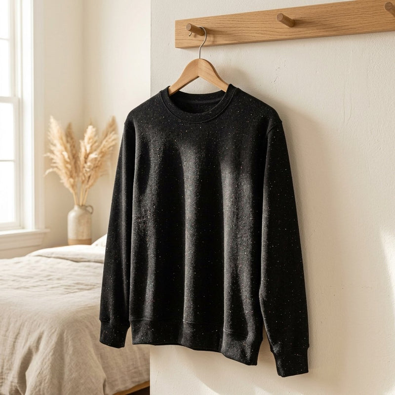 Dresówka Czarna – bluza dresowa z tej tkaniny