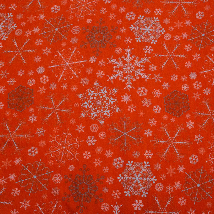 Dresówka Drukowana Płatki śniegu - Textil World