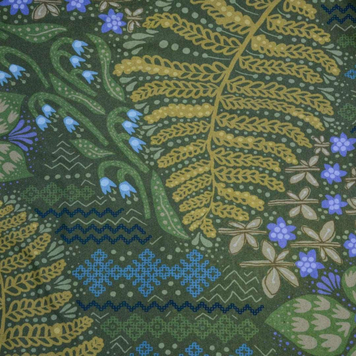 Dresówka Drukowana Zielona Magia - Textil World
