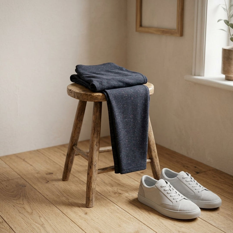 Dresówka Granatowa – legginsy z tej tkaniny