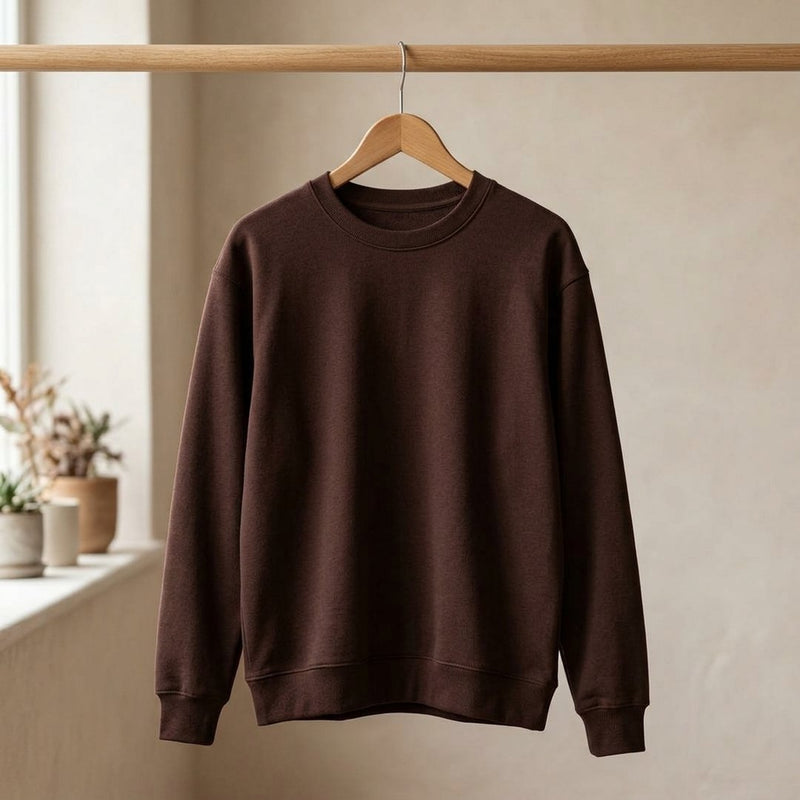 Dresówka Petelka Brazowa Czekolada – bluza dresowa z tej tkaniny