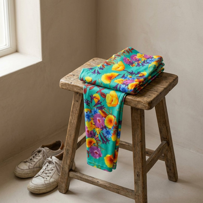 Dresówka Petelka Drukowana Ogród Diora – legginsy z tej tkaniny