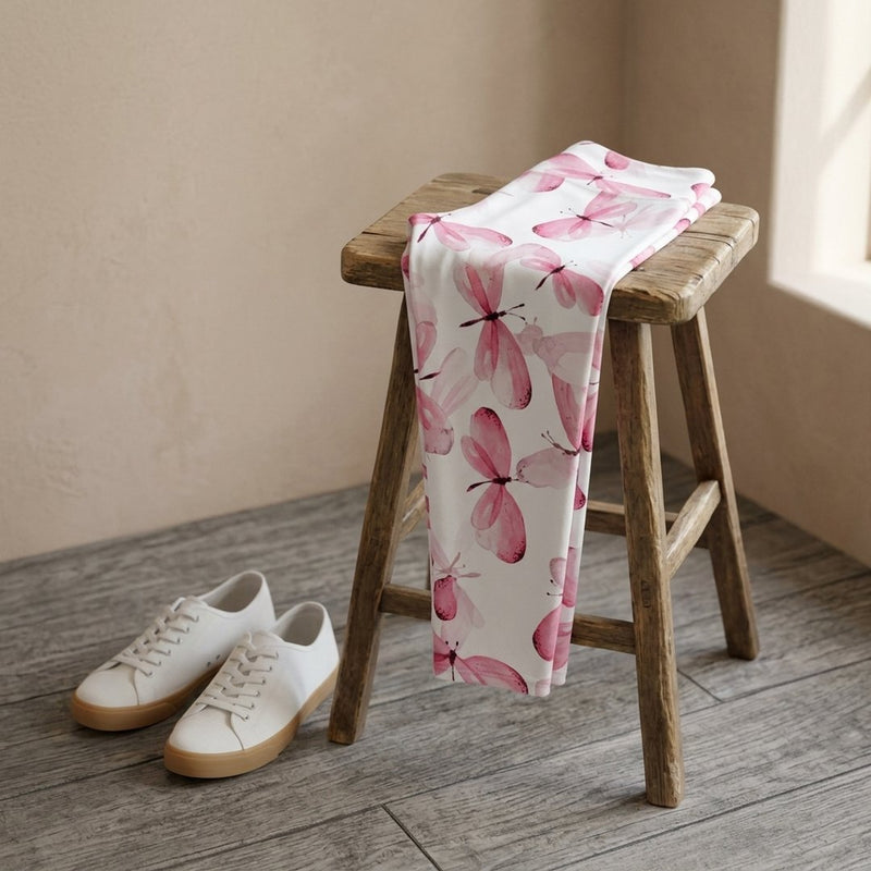Dresówka Petelka Drukowana Rożowy Wzór Gucci – legginsy z tej tkaniny