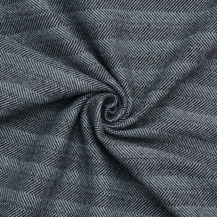 Dzianina Tweed Jodełka Szara - Textil World