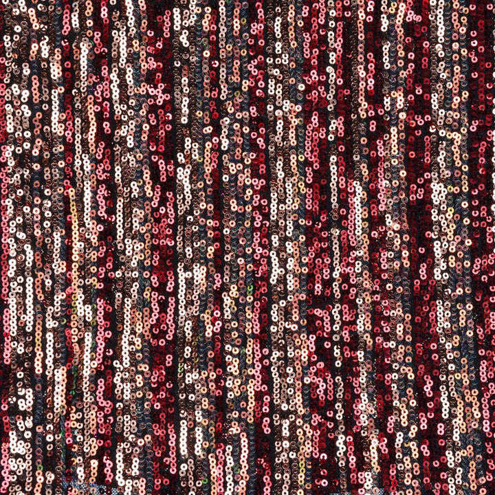 Ekskluzywne Multi-Kolory Cekina Bordowa - Textil World
