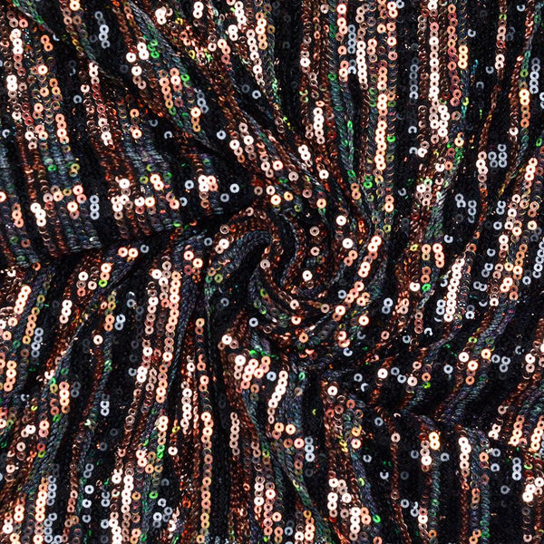 Ekskluzywne Multi-Kolory Cekina Czarna - Textil World