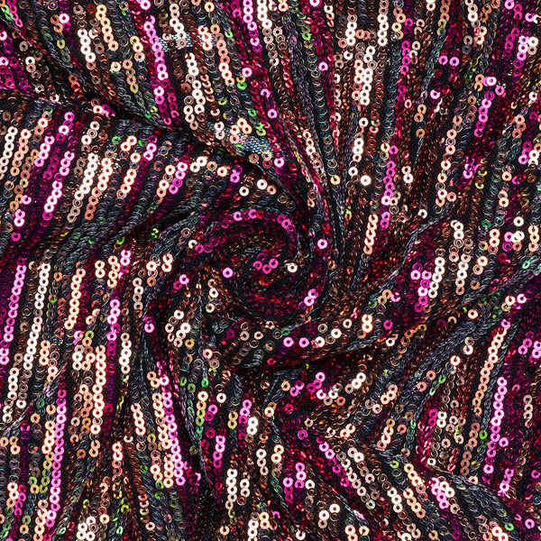 Ekskluzywne Multi-Kolory Cekina Fuksja - Textil World