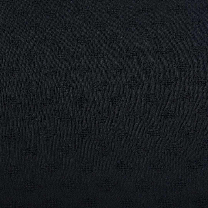 American Krepa Żakard Czarny - Textil World