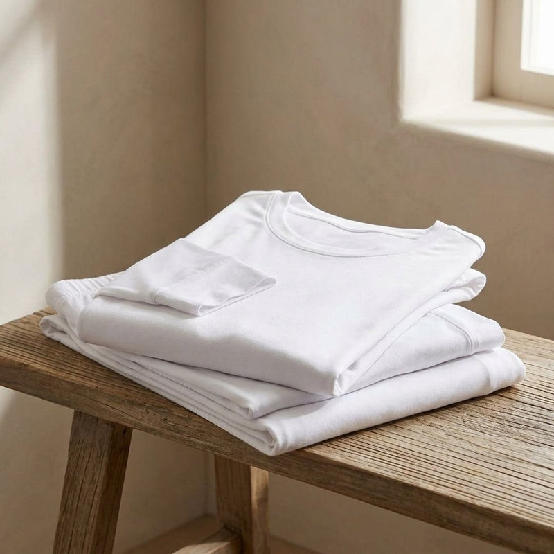 ITY Jersey Bialy – komplet do snu z tej tkaniny