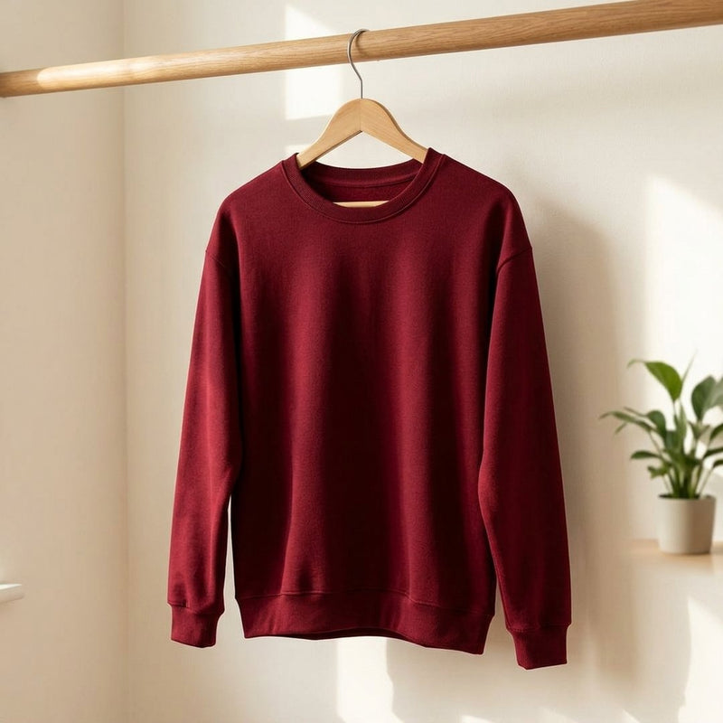 ITY Jersey Bordowa – bluza dresowa z tej tkaniny