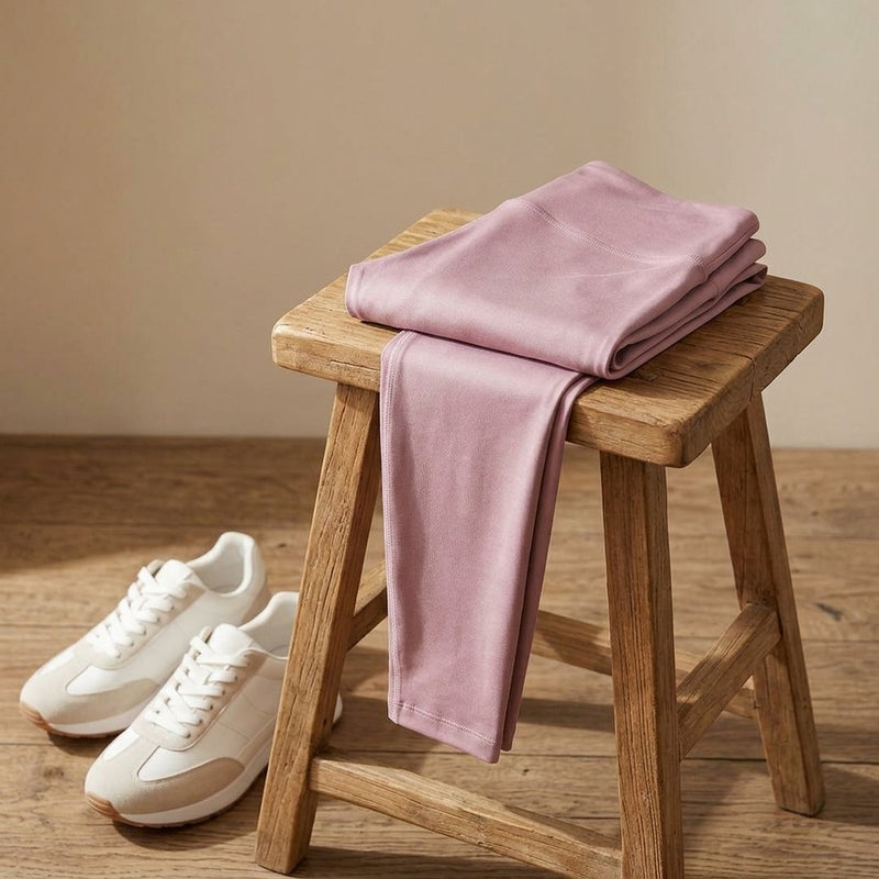 ITY Jersey Brudny róż – legginsy z tej tkaniny