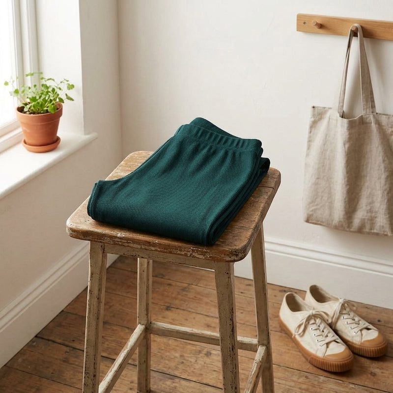 ITY Jersey Butelkowa Zieleń – legginsy z tej tkaniny