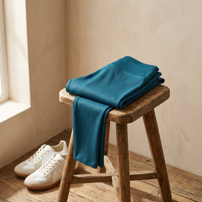 ITY Jersey Turkusowy – legginsy z tej tkaniny