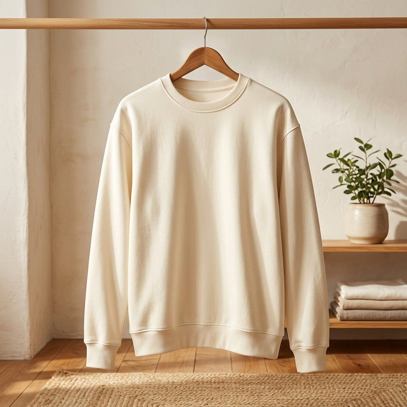 Kimo Dzianina Krem / Ecru – bluza dresowa z tej tkaniny