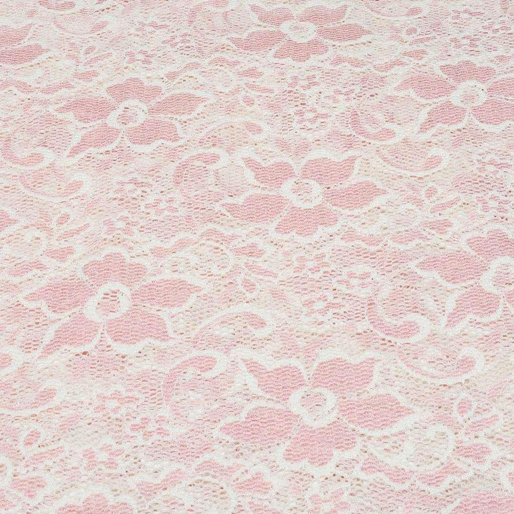Koronka Kwiaty Wiosna Różowe - Textil World
