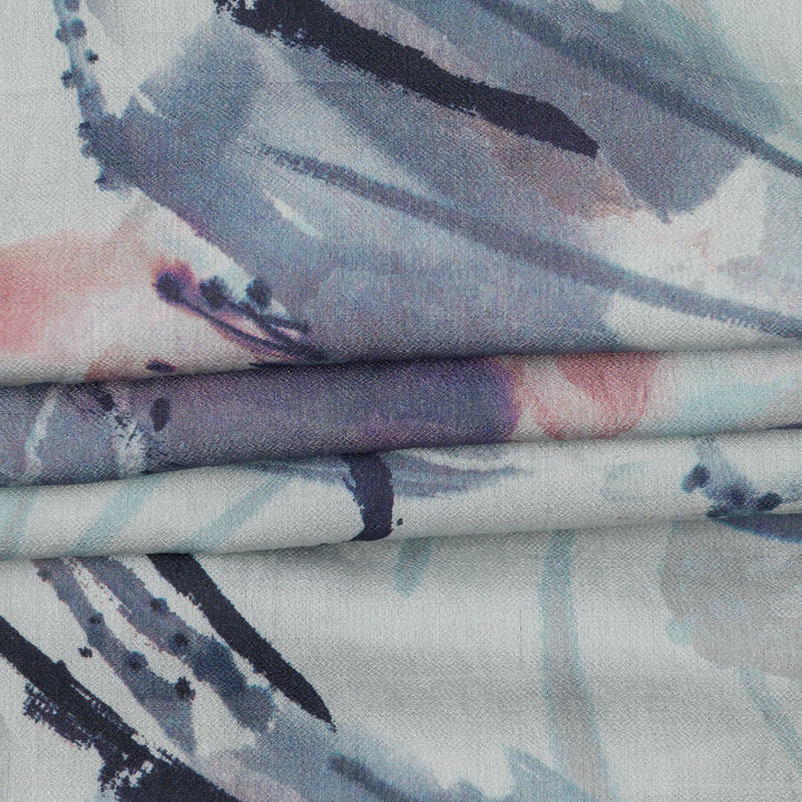 Len Craspo Drukowana Atramentowa Mgła - Textil World